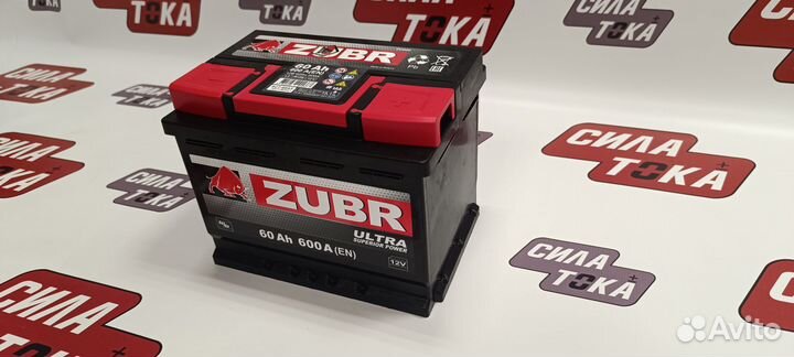 Аккумулятор Зубр Ультра 60Ач 600А
