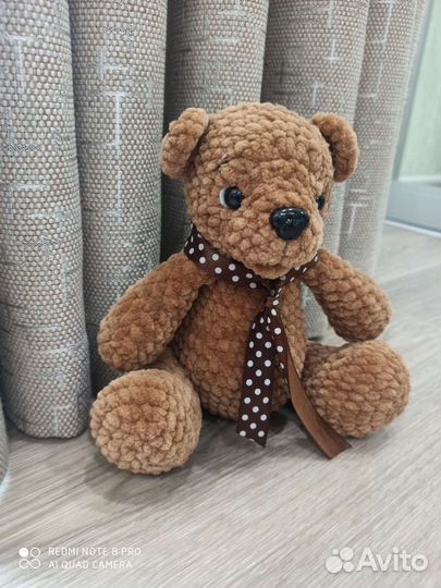 Мишка вязаный