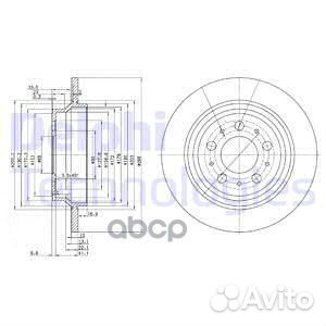 Диск тормозной 2шт в упаковке BG3515 Delphi