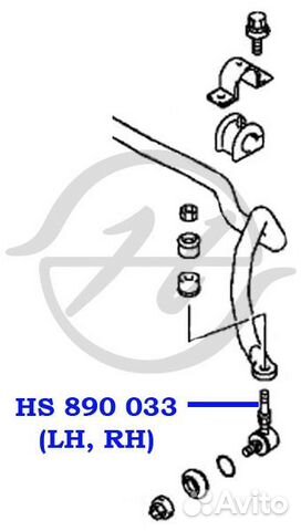 Тяга стабилизатора перед прав / лев
