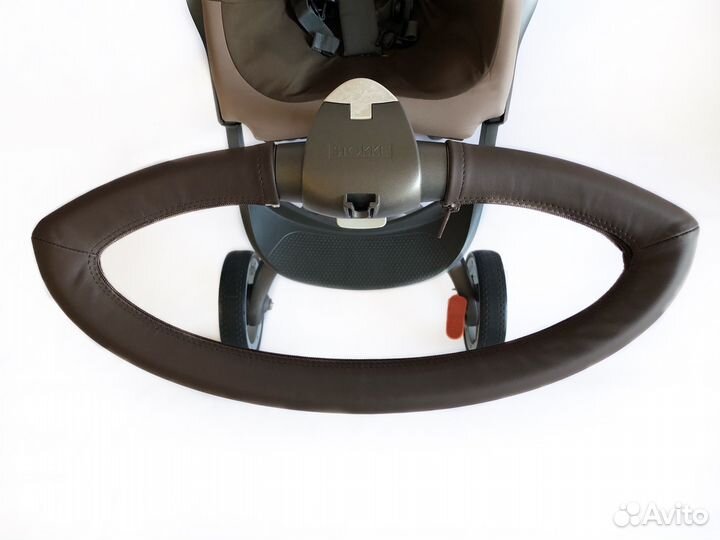 Кожаный чехол на руль stokke xplory
