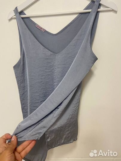 Топ женский, серо-голубой, 46 размер