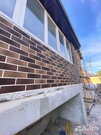 Гибкий кирпич на сетке