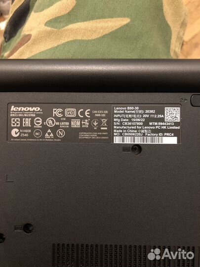 Ноутбук lenovo b50-30