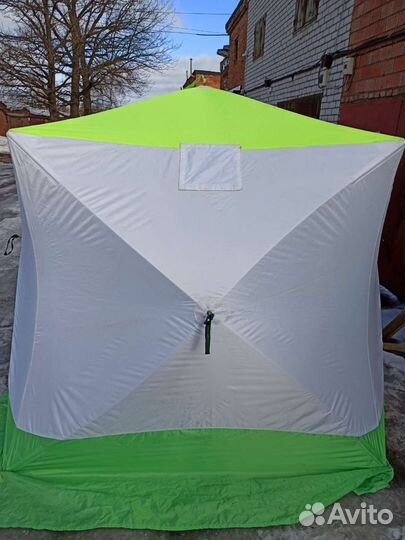 Палатка cube 3 медведь трёхслойная, пол и печка