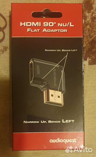 Audioquest hdmi - hdmi переходник угловой