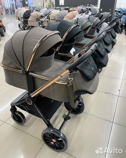 Tutis carrello verdi luxmom коляска 3 в 1 и 2 в 1