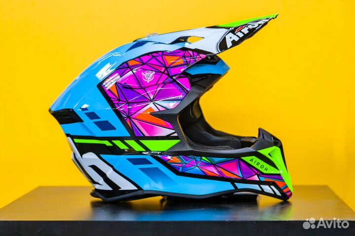 Кроссовый шлем Airoh Wraap Diamond Gloss