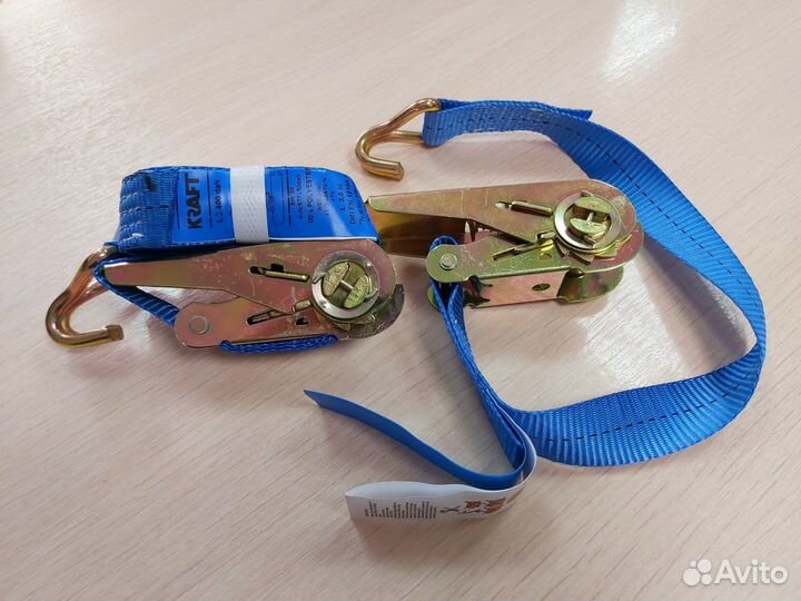 Стяжной ремень для прицепа, нагрузка 0,4/0,8т, L35