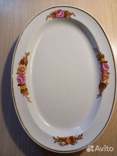 Блюдо фарфор/хрусталь СССР. 8 шт