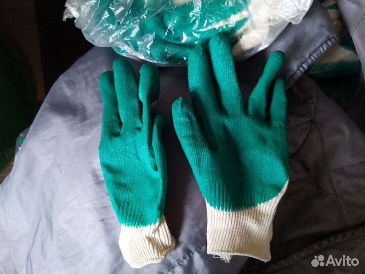 Перчатки хб с пвх покрытием, прорезиненные
