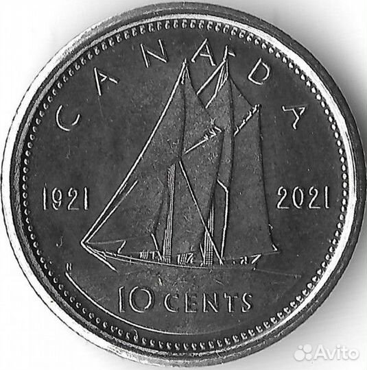 Канада юбилейные и обычные монеты 10, 5, 1 цент