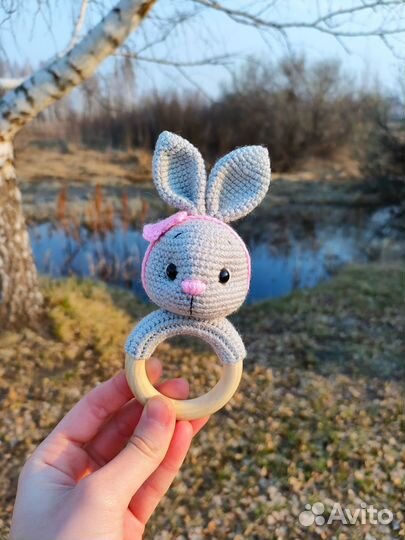 Вязаные погремушки, грызунки 