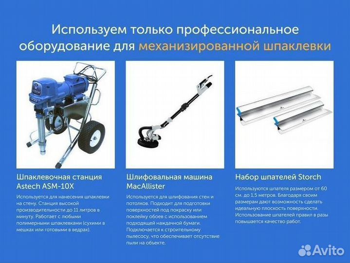 Шпаклевка стен. Механизированная шпаклевка