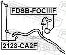 Втулка стабилизатора передняя ford focus III FD