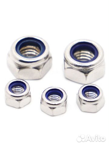 Гайка для оси с неилоновой вставкой