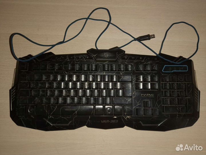 Игровая клавиатура с подсветкой marvo VAR-363