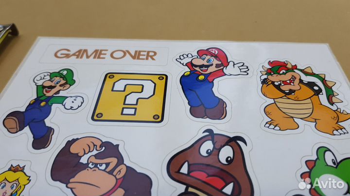 Наклейки Nintendo Mario