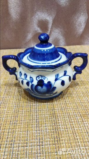 Сахарница Гжель