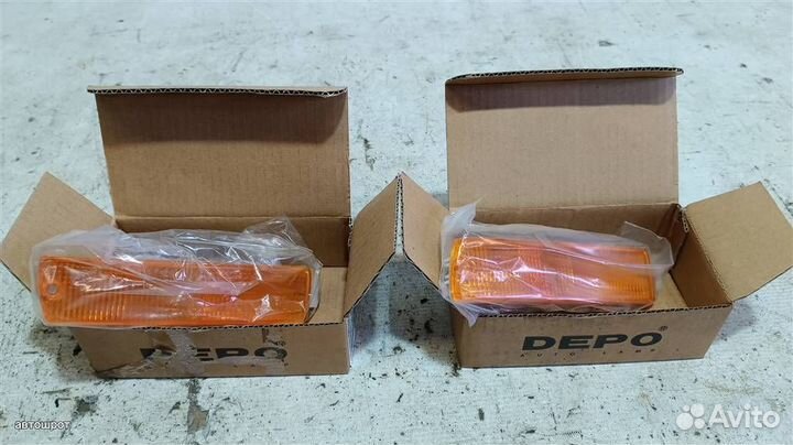 Указатель поворота в бампер желтый км-т volkswage