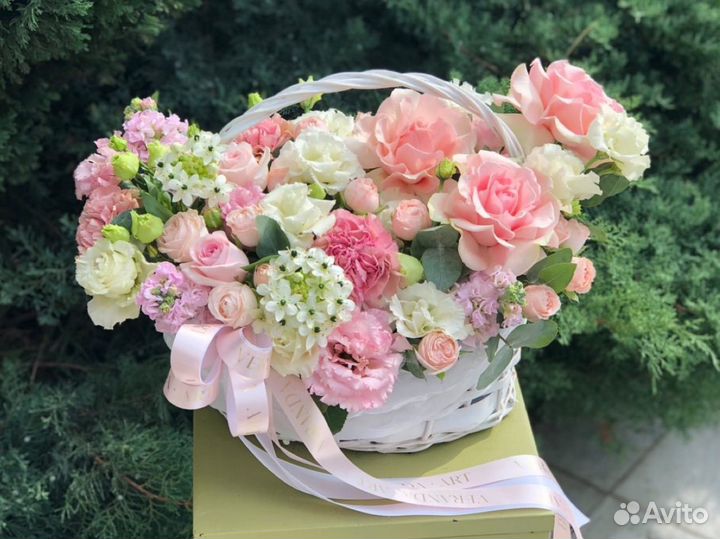 Букет корзина цветы