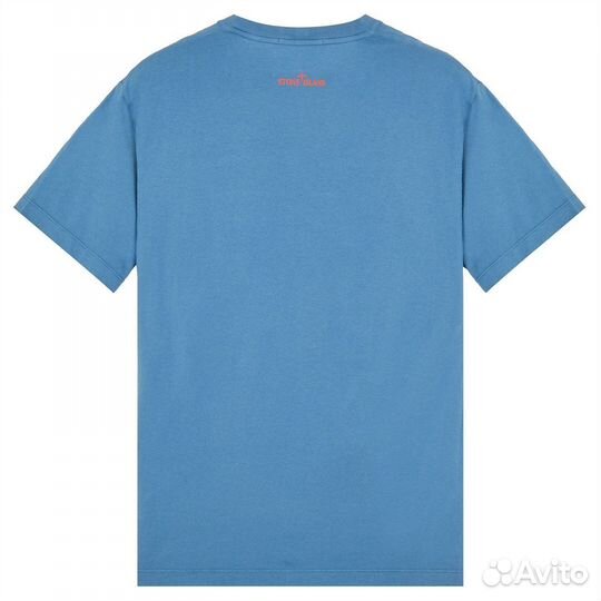 Футболка stone island tricromia TWO 2NS93 blue