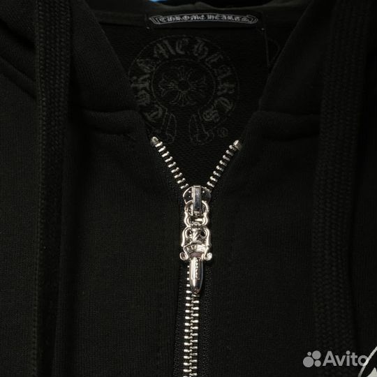 Зип худи Chrome hearts чёрное