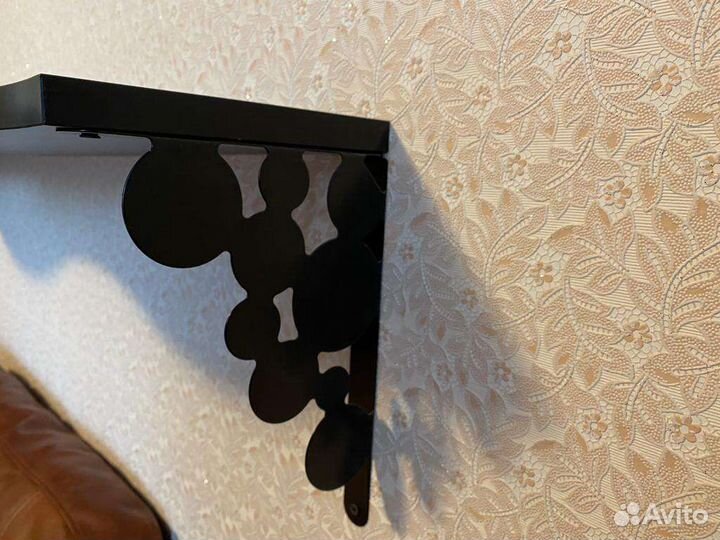 Полка черная икеа