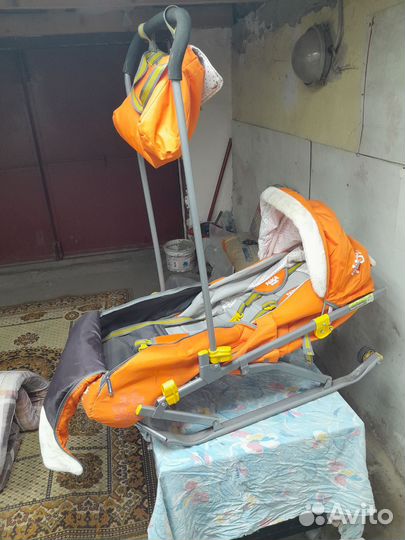 Коляска санки