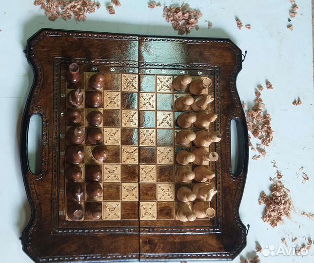 Нарды ручной работы резные