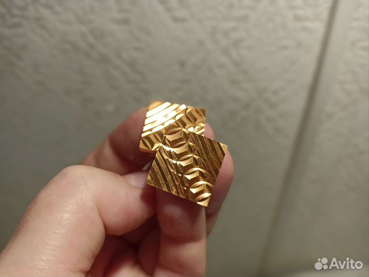 Винтажные запонки и брошь с янтарём