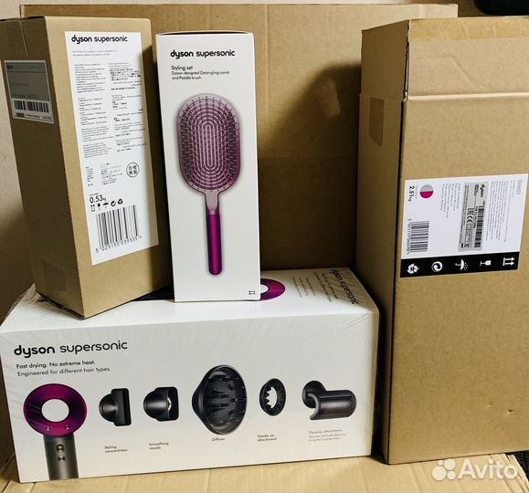 Фен dyson hd08 + комплект расчесок дайсон 2 шт