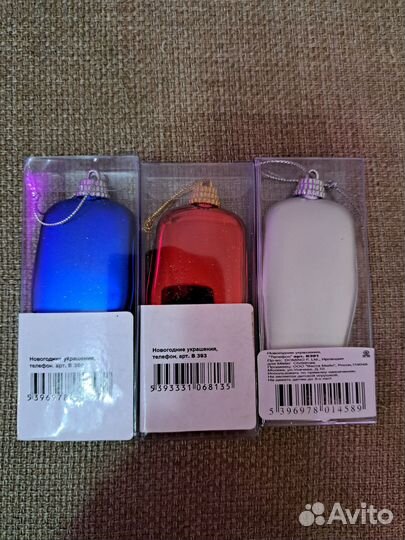 Елочные украшения. Телефон