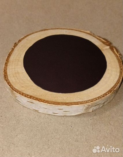 Магнит-Картина акрилом на срезе дерева