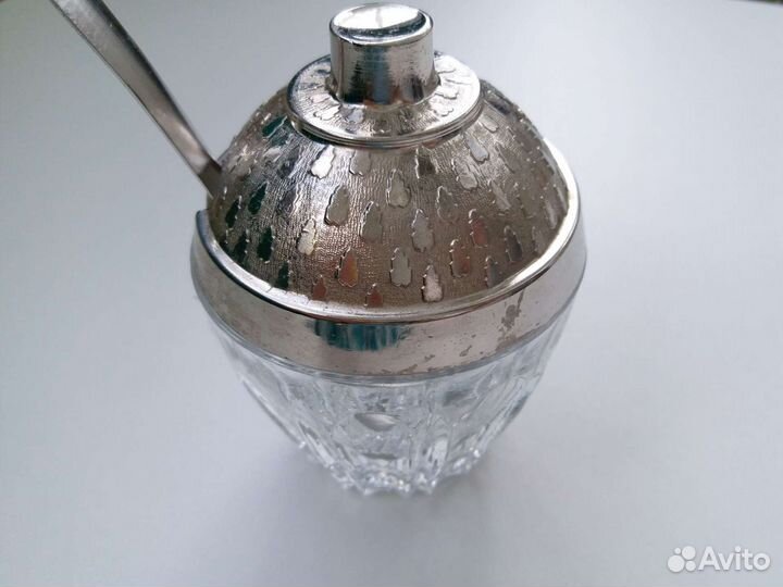 Горчичница с ложкой СССР