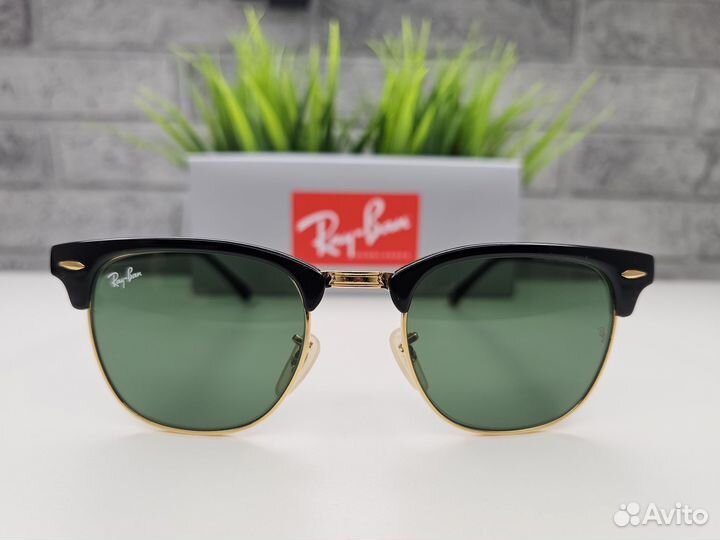 Очки Ray Ban Clubmaster 3016 W0366 Зеленые