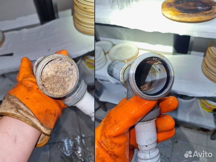 Устранение засоров. Прочистка канализации (24/7)