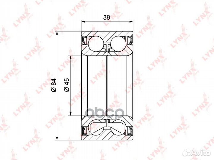 Комплект подшипника ступицы колеса зад WB13