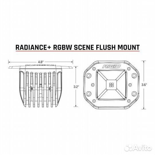 Rigid фонари Radiance+ Scene rgbw