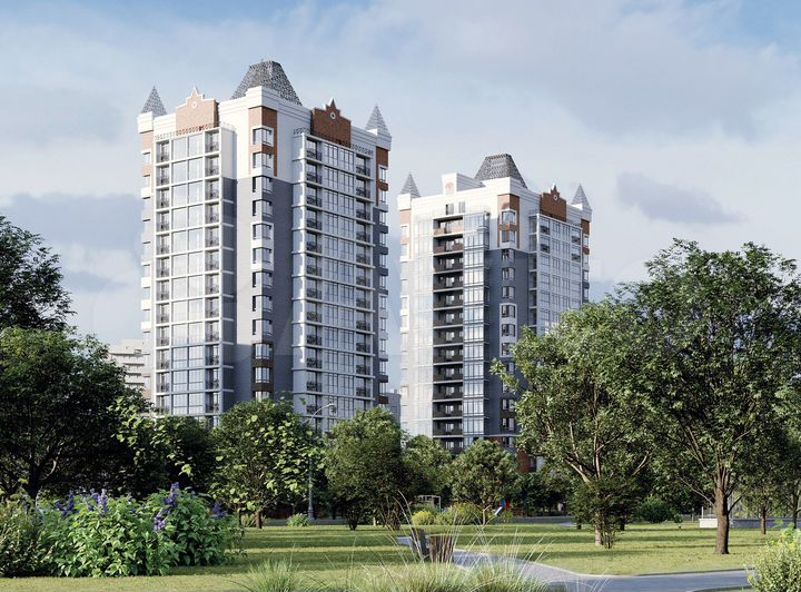 3-к. квартира, 87,4 м², 12/16 эт.