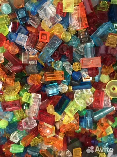 Лего цветные прозрачные детали