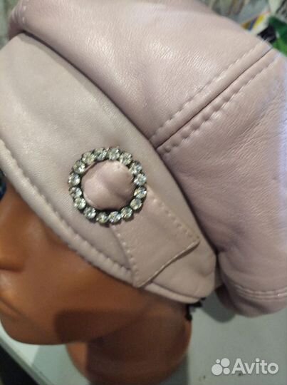 Новый берет натуральная кожа