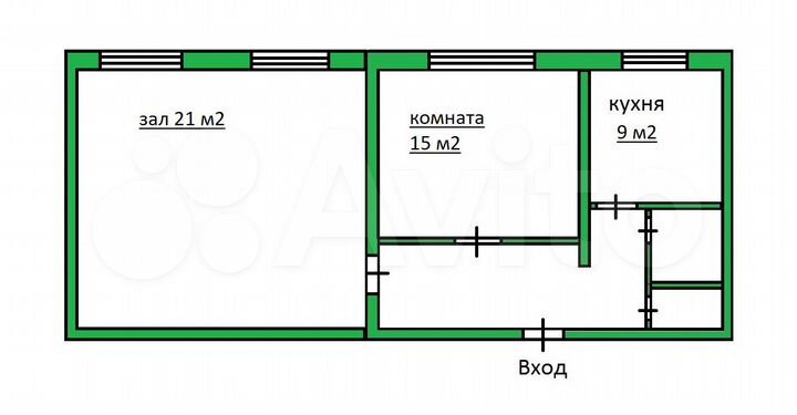 2-к. квартира, 57 м², 5/10 эт.