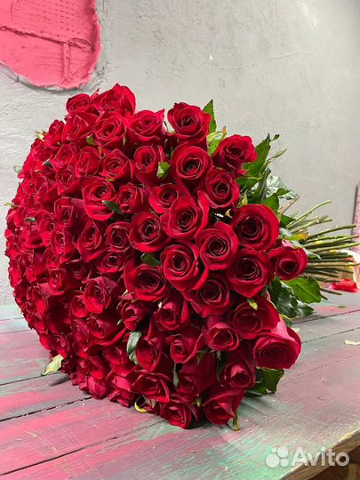 51 роза Розы Букет роз доставка 101 роза