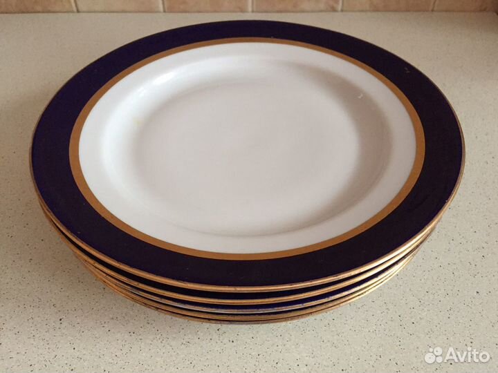 Тарелка фарфоровая СССР, Дулево(5 шт)