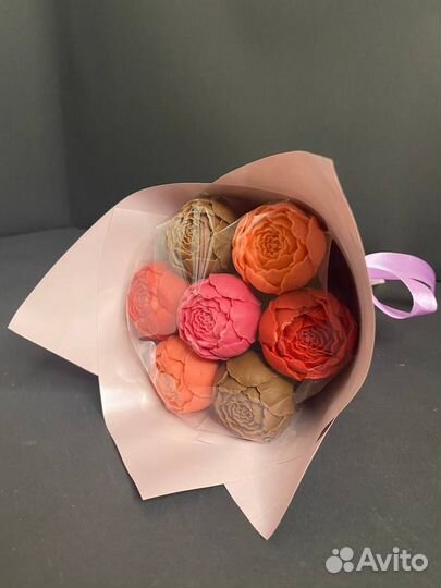 Букет - 7 Шоколадных Пионов