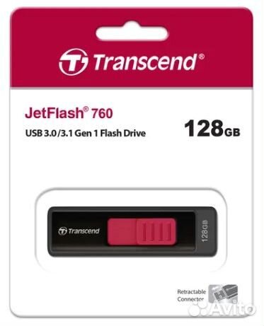3.1 USB флеш накопитель Transcend 128GB