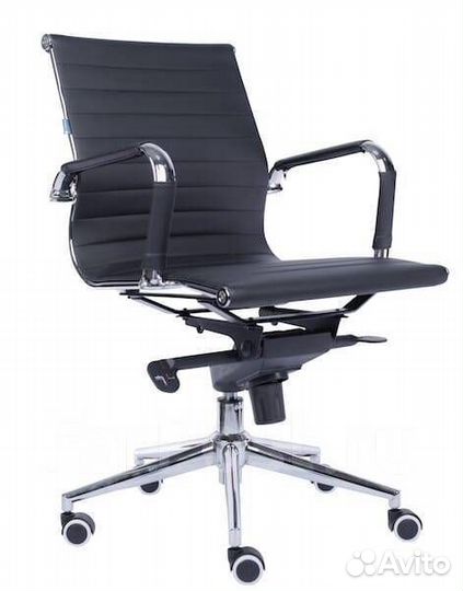 Кресло офисное Everprof Leo M Экокожа Черный