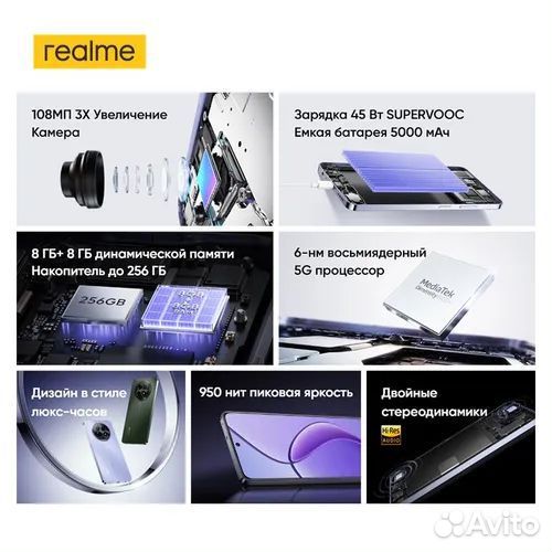 realme 12+, 8/256 ГБ