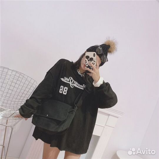 Холщевая Сумка на плечо y2k